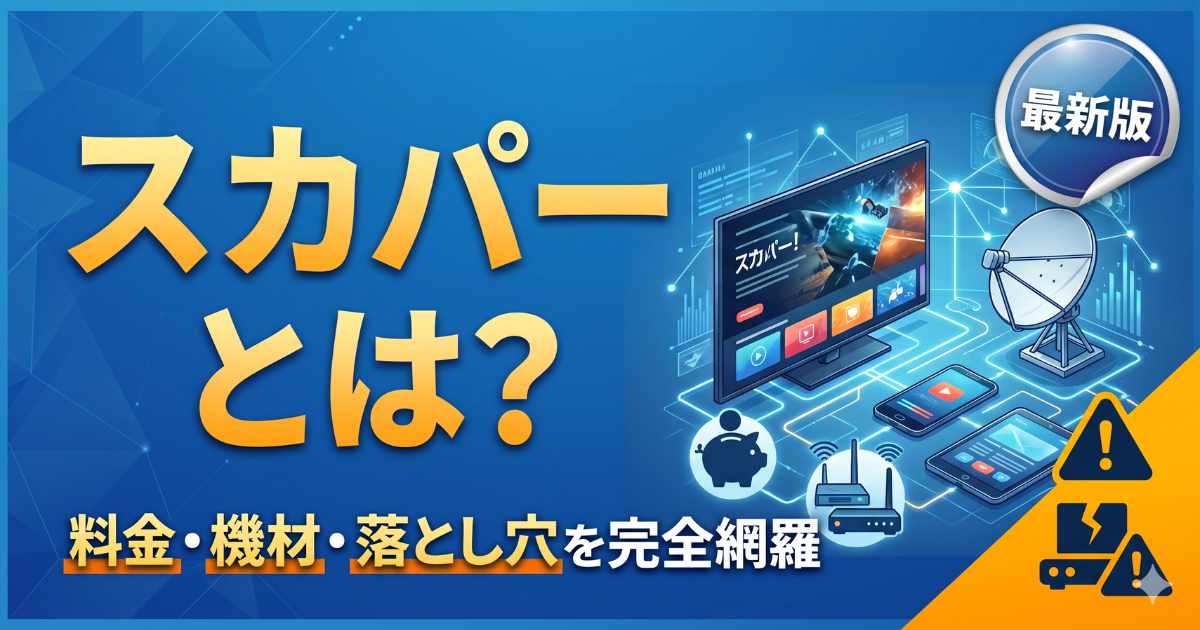 スカパー！とは？3分で全体像がわかる初心者ガイド2026